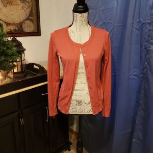 Rust button up cardigan